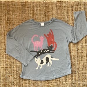 Long sleeve kitty shirt